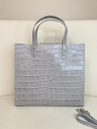 Сумка 0148 Серый (кроко-кожа) (321)